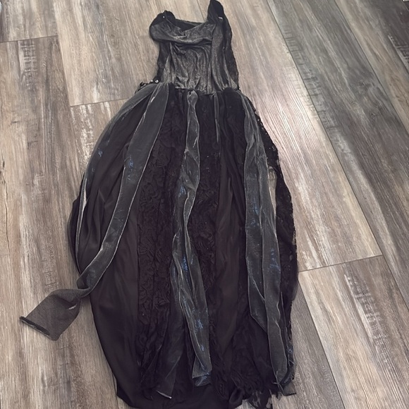 Dark Angel Costume girls goth dress and accessories size XL 14-16 - Picture 7 of 9